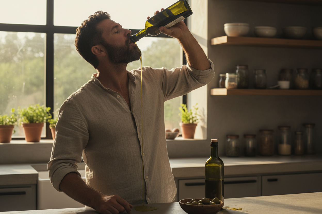 Olive Oil on an Empty Stomach: Shown Benefits, Risks & What Happens