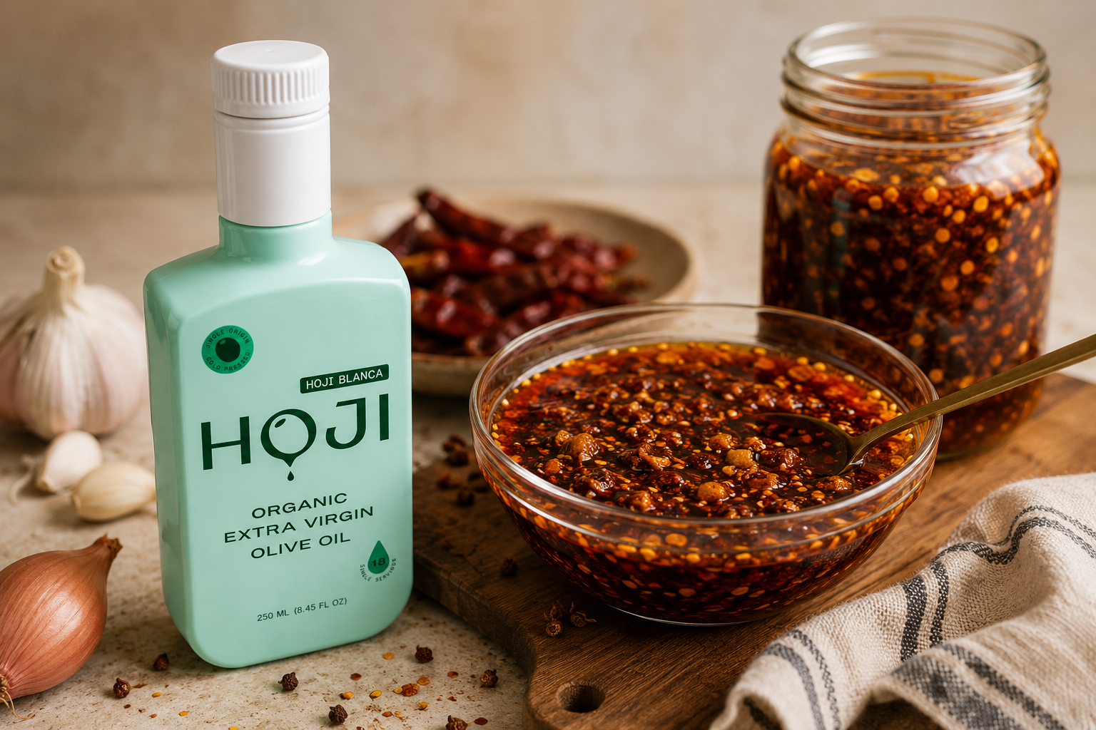 Chili Oil with EVOO: Homemade Chili Crisp