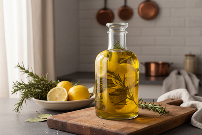 Lemon Infused Olive Oil: How to Make It & Why to Drink It Daily